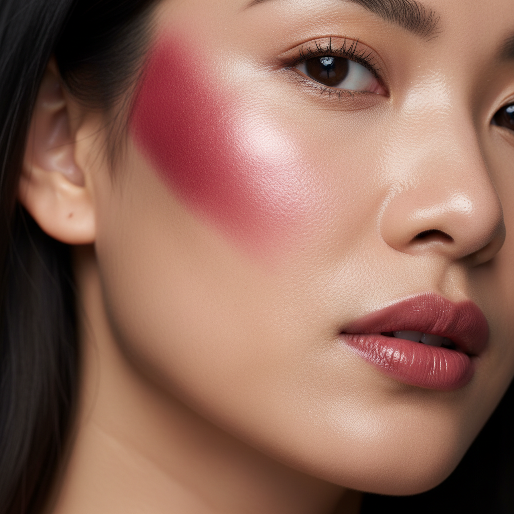 3-Shade Pressed Blush Compact | Nude Pink, Coral Orange & Deep Rose