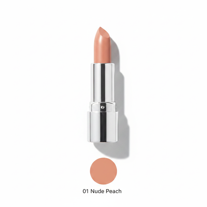 Luxury Silver Tube Lipstick| Nude to Bold Red
