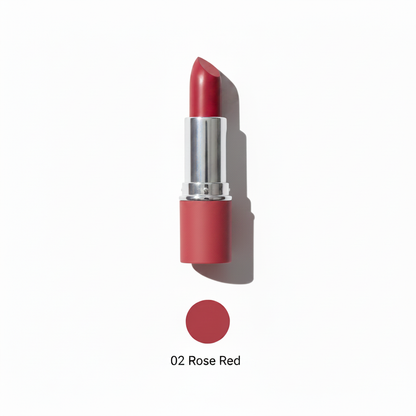 3 Shade Moisturizing Lipstick | Nude, Rose Red & Deep Burgundy