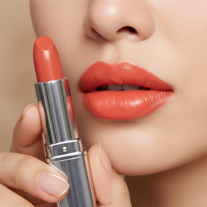 Luxury Silver Tube Lipstick| Nude to Bold Red