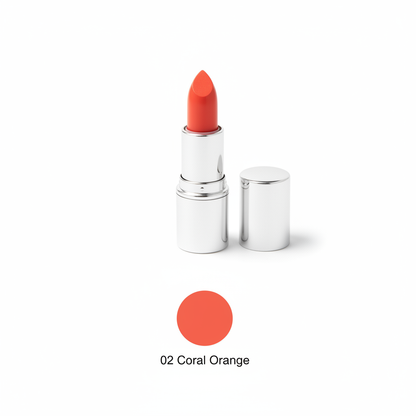 Luxury Silver Tube Lipstick| Nude to Bold Red