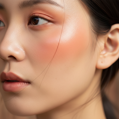 3-Shade Pressed Blush Compact | Nude Pink, Coral Orange & Deep Rose