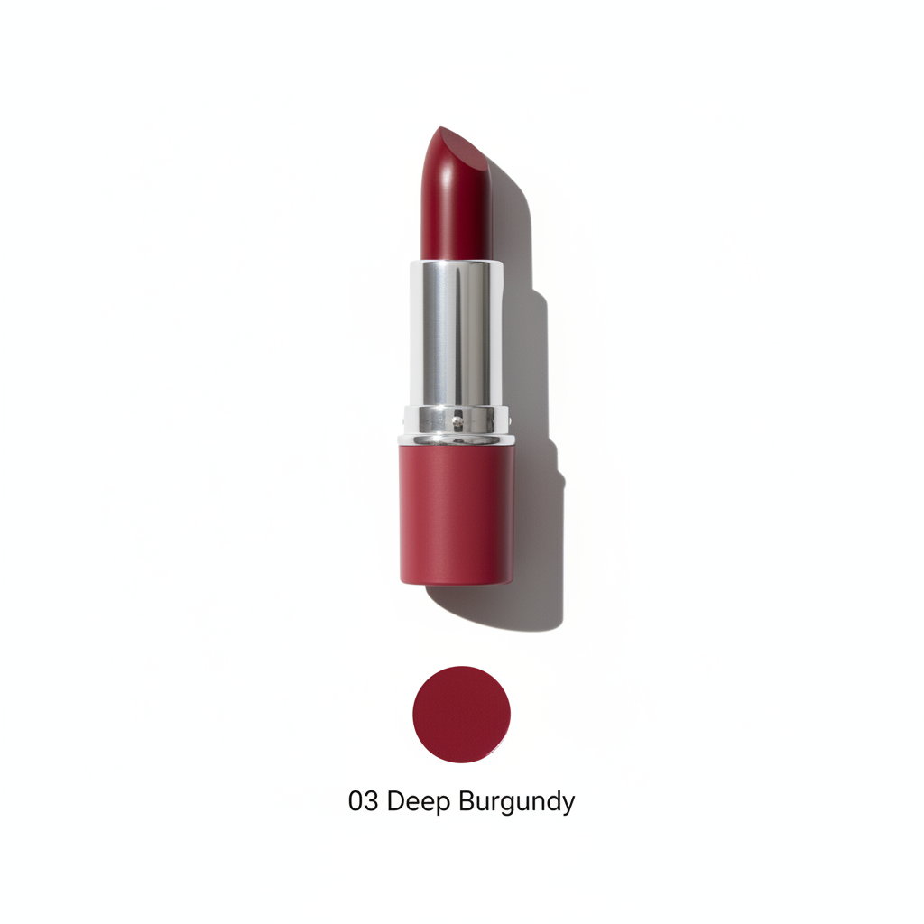 3 Shade Moisturizing Lipstick | Nude, Rose Red & Deep Burgundy