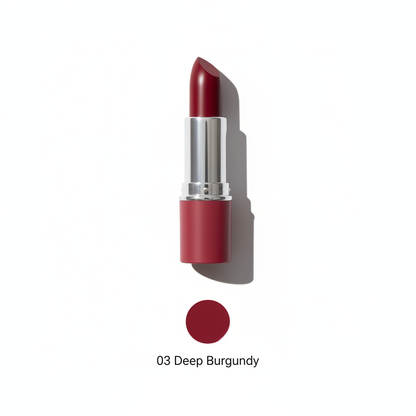 3 Shade Moisturizing Lipstick | Nude, Rose Red & Deep Burgundy
