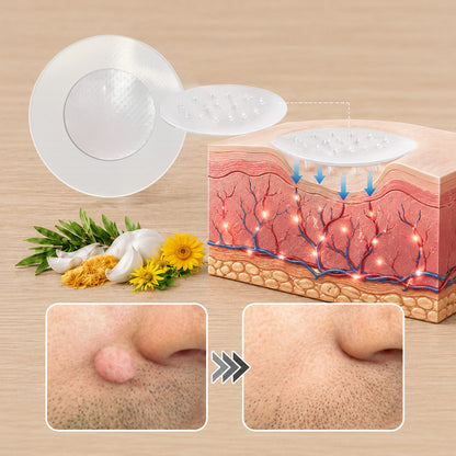 ✨Muwix®2-in-1 Microneedle & Hydrocolloid Patch?| Removes Raised Moles, Acne, Flat Warts & Skin Tags | Helps Improve Wrinkles, Scars & Blemishes | Invisible Patches for Face & Body