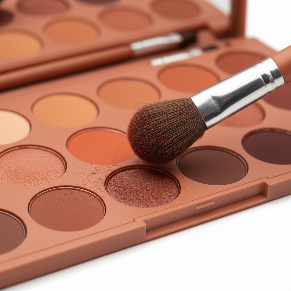 18-Color Warm Brown Eyeshadow Palette