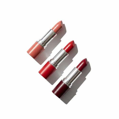 3 Shade Moisturizing Lipstick | Nude, Rose Red & Deep Burgundy