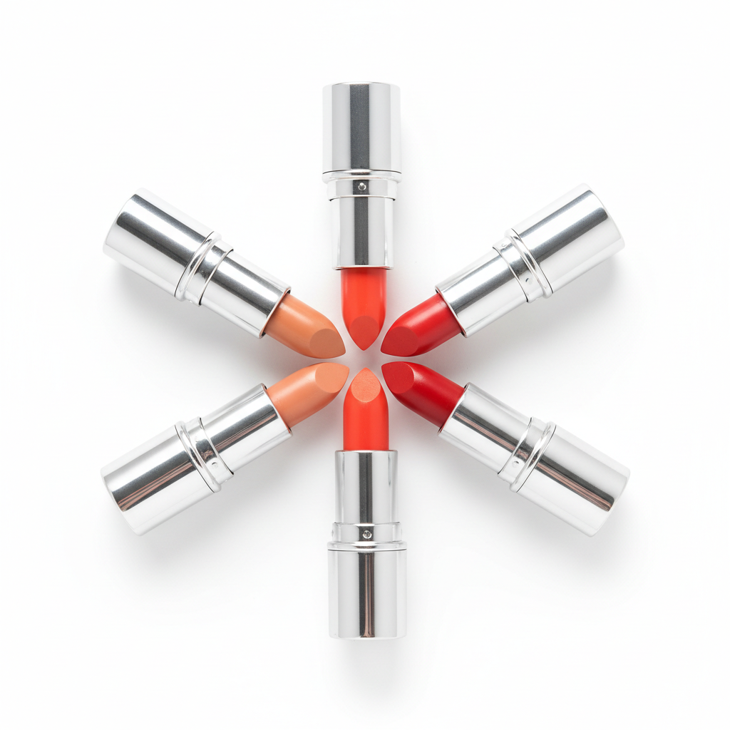 Luxury Silver Tube Lipstick| Nude to Bold Red