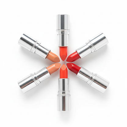 Luxury Silver Tube Lipstick| Nude to Bold Red