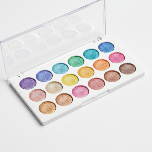 18-Color Rainbow Glitter Eyeshadow Palette
