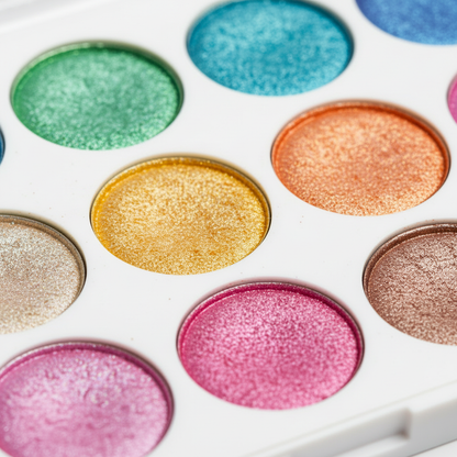 18-Color Rainbow Glitter Eyeshadow Palette