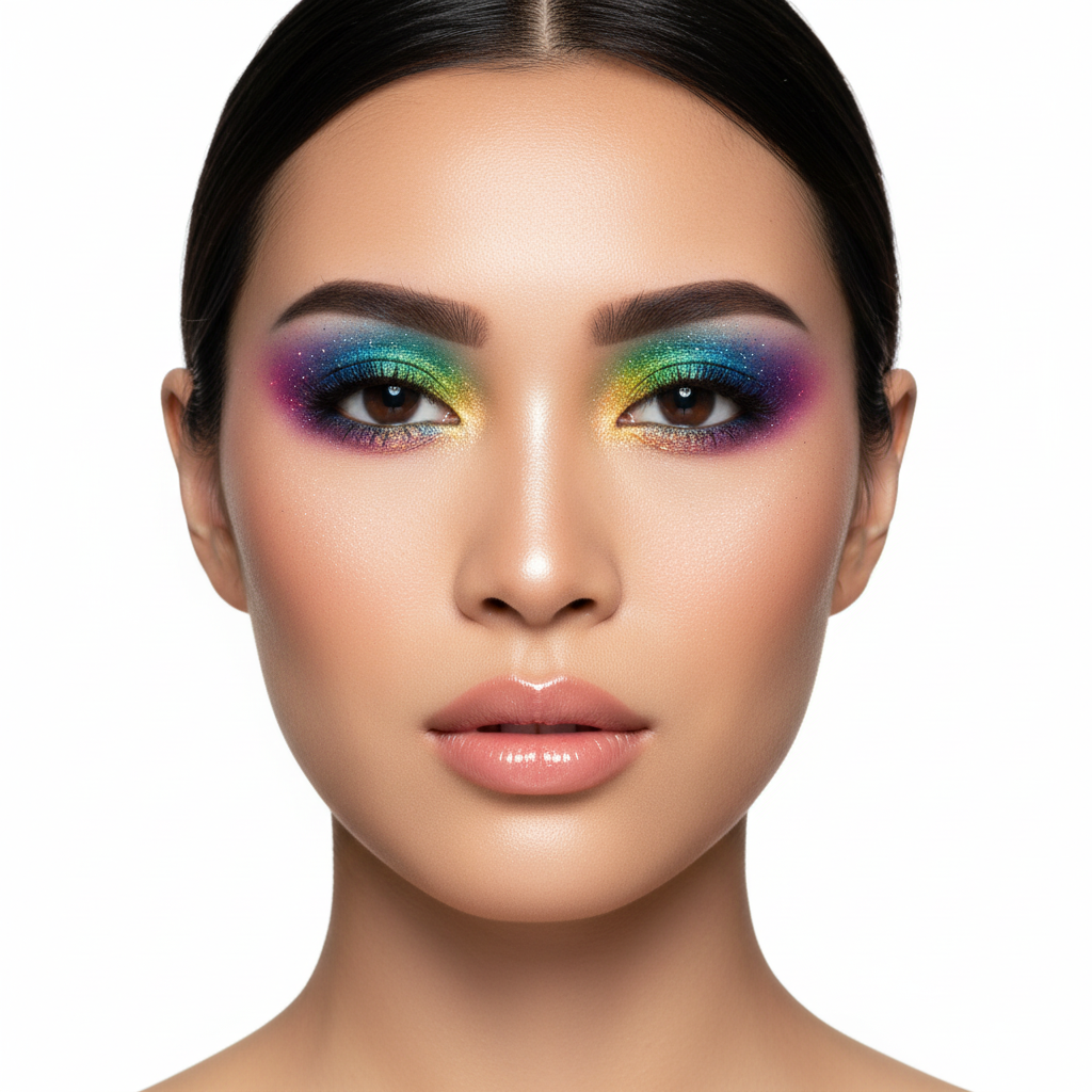 18-Color Rainbow Glitter Eyeshadow Palette