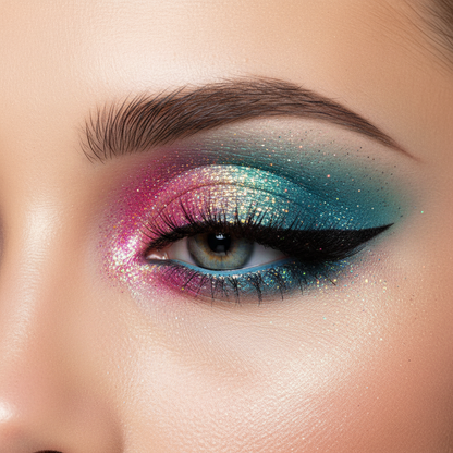 18-Color Rainbow Glitter Eyeshadow Palette